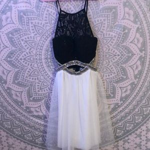 Black and white dress